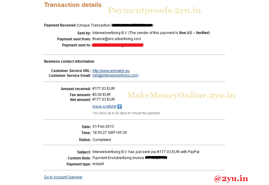ero-advertising feb 2013 payment proof