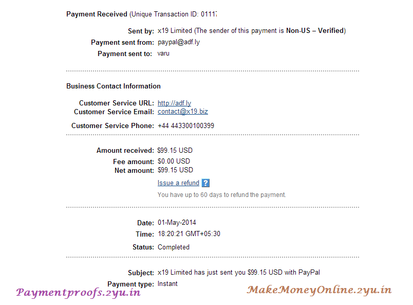 adfly Payment - May 2014